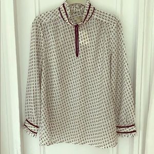 J. Crew Swiss Dot Top